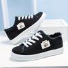 Herbst Neue Canvas Schuhe Damen Kleine Weiße Schuhe Studenten Flache Sohle Sportliche Board Schuhe Mode Vielseitig Weiche Sohle Große Größe Damen Einzelne Schuhe