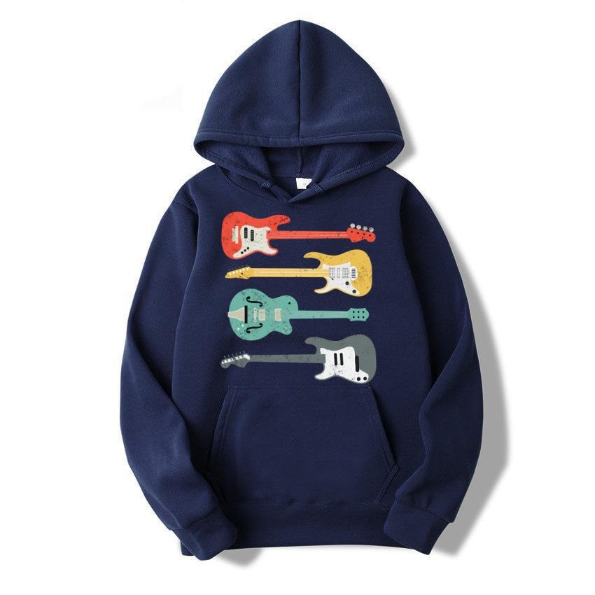 

2025 New Autumn/Winter Warm Men s and Women s Hoodies Band Guitar Trendy Pullover Long Sleeve Harajuku Fashion Hip Hop Hoodie 3XL