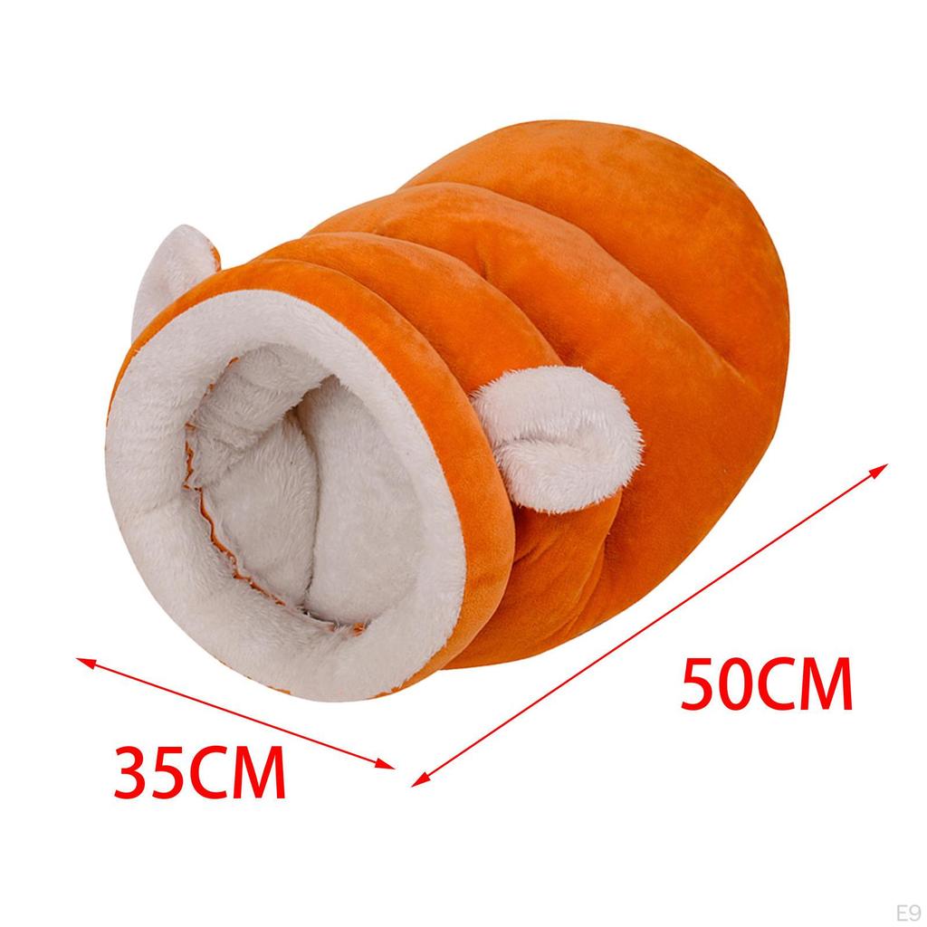 Semi Enclosed Winter Warm Pets Supplies Plush Sleep Kennel Cat Tent Bed Kitten Puppy Indoor Cats