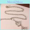Heart Trendy Shaped Metal Waist Chain With Hollow Buckle For Women Accessory