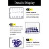 270Pcs NBR O-Ring Assortment Kit Nitrile Rubber High Pressure O-ring Seal Kit Valve CS 1.78mm~3.53mm OD 5.29mm~17.17mm Purple
