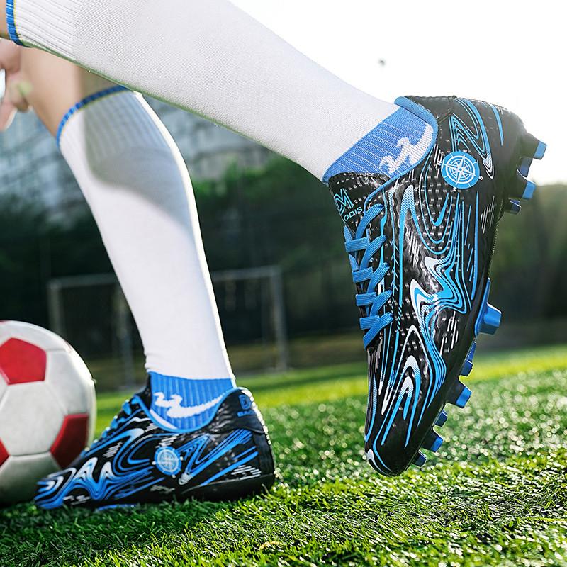 New Design White Golden Soccer Shoes for Men Women Crampons Football Cleats Cheap Sneakers Kids Football Boots zapatos de futbol