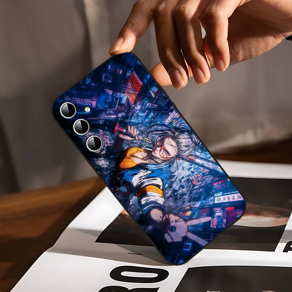 

D-DandadanS Phone Case For Samsung Galaxy S24/S25/S22/S30/Note20/Lite/Ultra/5G/Plus/FE Soft Black S25