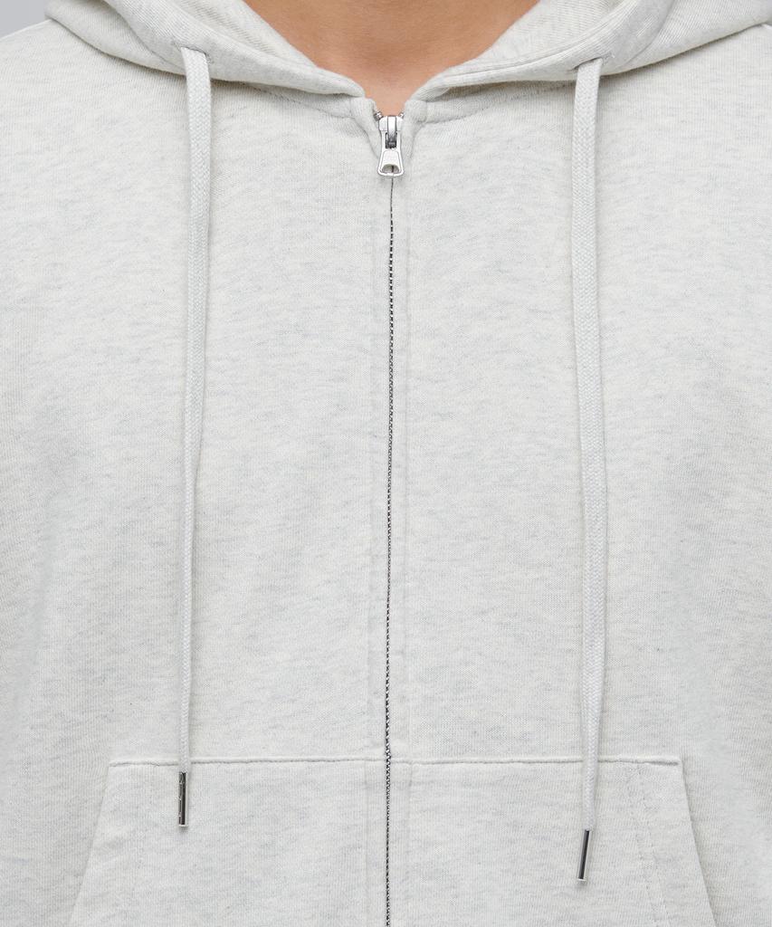 Musinsa Standard Crop Hooded Sweat Zip-Up [Oatmeal]