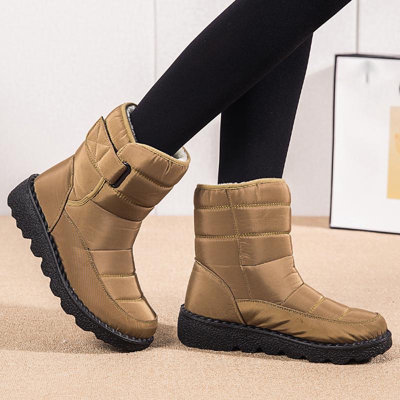 Rimocy Non -Slip Waterproof Women Snow Boots Plus Size Platform Winter Boots Woman  Fashion Thick Plush Cotton Padded Shoes