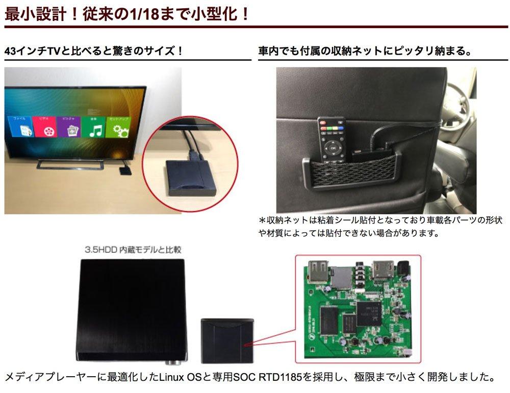 ITPROTECH MEDIAWAVENANO Odtwarzacz Multimedialny z Full HD REALTEK i Adapterem do Zapalniczki Samochodowej Ultra-Kompaktowy 1080p, Linux, Chipset,