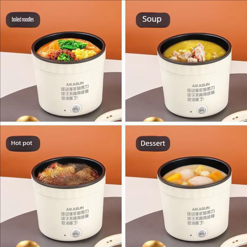 Mini Non-stick Noodles Cooking Pot Electric Rice Cooker Food Multi Cooker Home Portable Hot Pot
