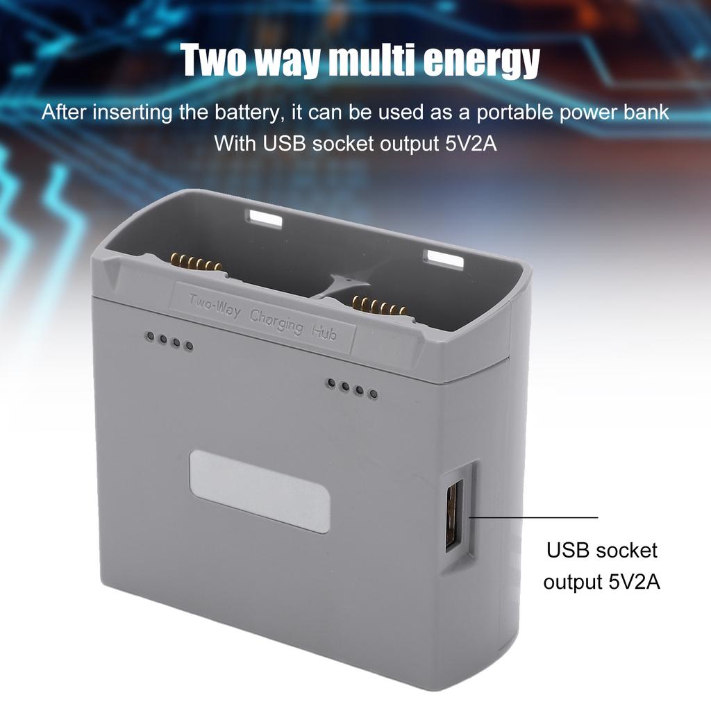 TwoWay Battery Charging Hub Smart Drone Battery Bidirectional  r for    2 for   SE(Black )
