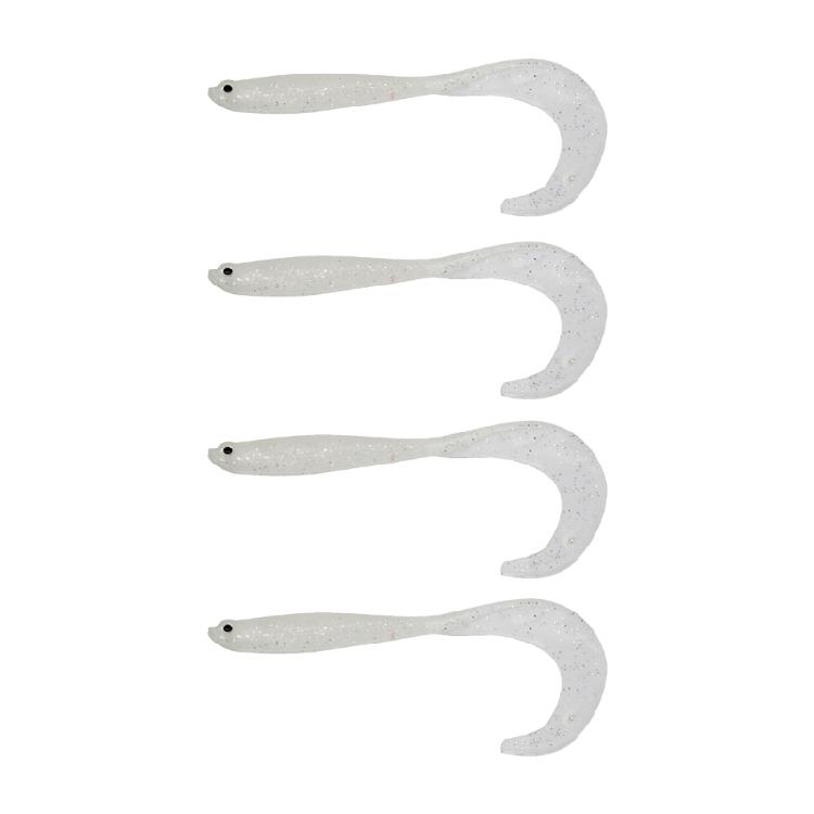4X Soft Plastic Fishing Lures Environmentally Safe PVC Construction Natural Swimming Motion for Active Predators