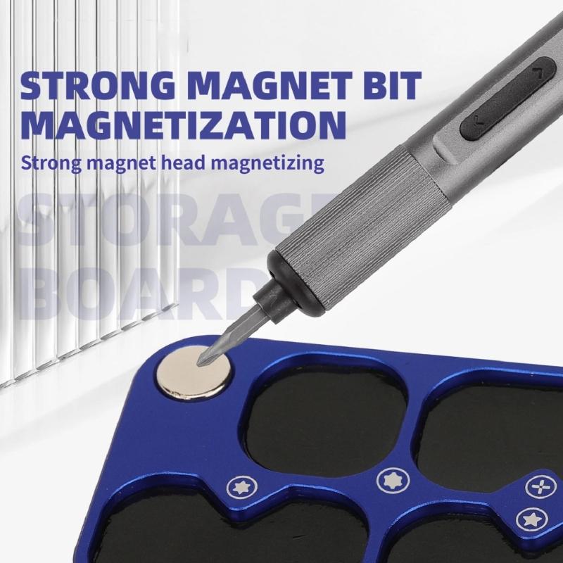 Portable Mini Magnetic Screw Holders Feature 6 Sections For Easy Access And Efficient Phone Maintenance Anywhere