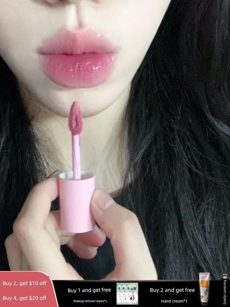 Olive Skin Whitening Lipstick Intoyou Air Lip Mud 2.0 New Version C101 Jumping Peach C103 Lip Gloss with Fine Shimmer