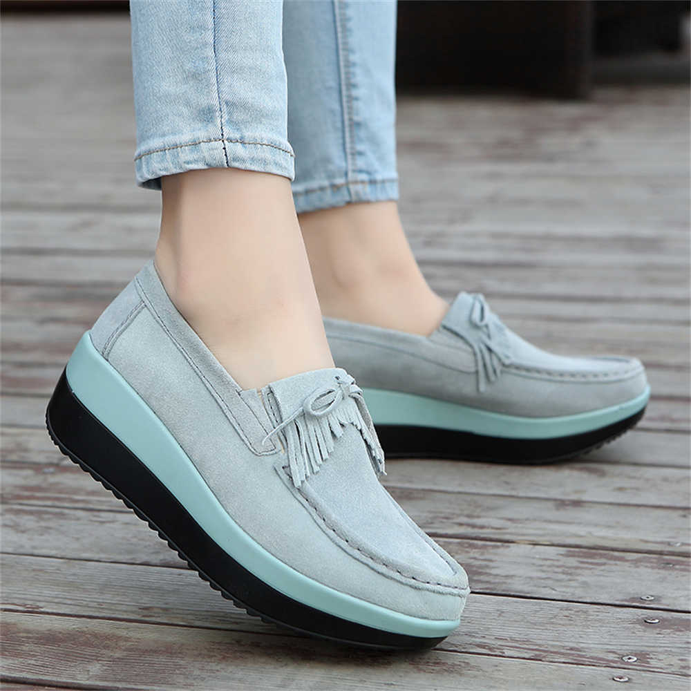 Fashion Moccasin Rubber Sole Basketball Shoes Women Tennis Sneakers Gray Women's Sports Footwear Welcome Deal Dropship Idea Team