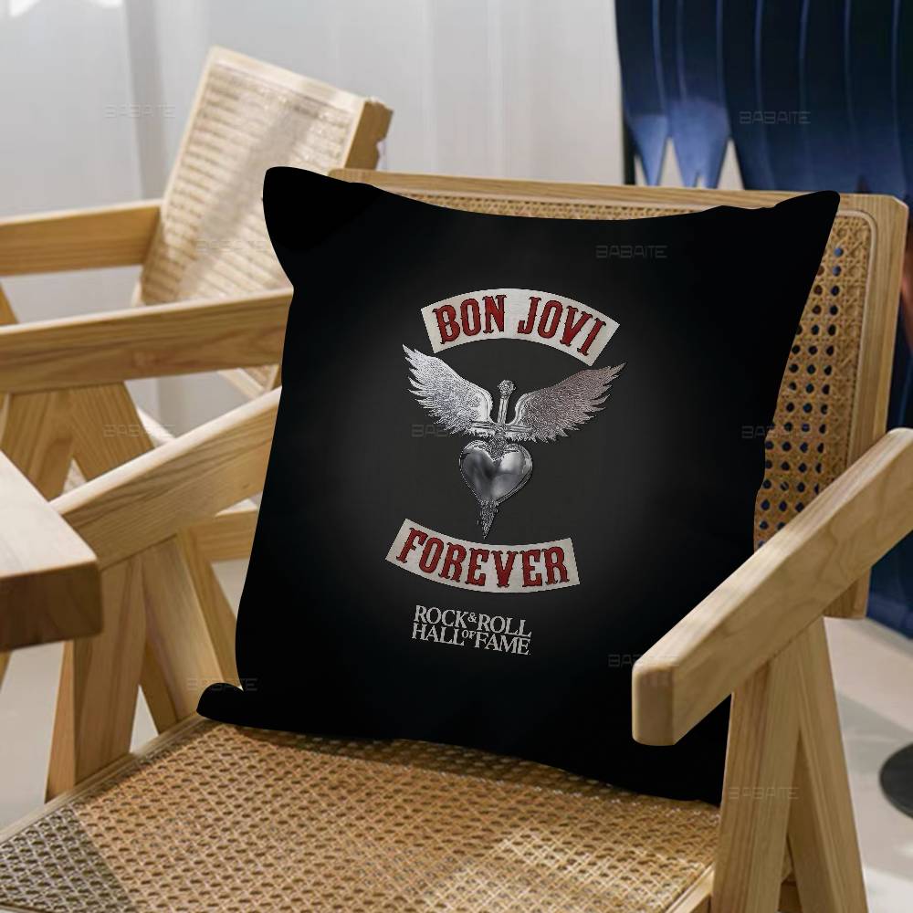 classic vintage B-BON J-JOVI BAND Maple Design Cushion Cover Happy Autumn Harvest decor Holiday Decorati Pillow Cover