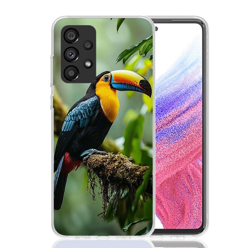 Tropical Toucan Phone Case For Samsung Galaxy A17 A16 A14 A15 A13 A57 A56 A54 A55 A53 A37 A36 A34 A35 A33 A26 A24 A25 A23 Galaxy
