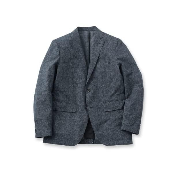 Takeo Kikuchi Tailored Antibacterial and COOL Dobby Navy 02 Men's Jacket, Odor-Resistant, DOTS® Print, 93141005, (093) (M)