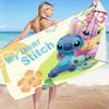 Stitch Zai Animation Beach Towel Microfiber Double-Sided Fleece Beach Towel Bath Towel Variety Square Towel Beach Towel