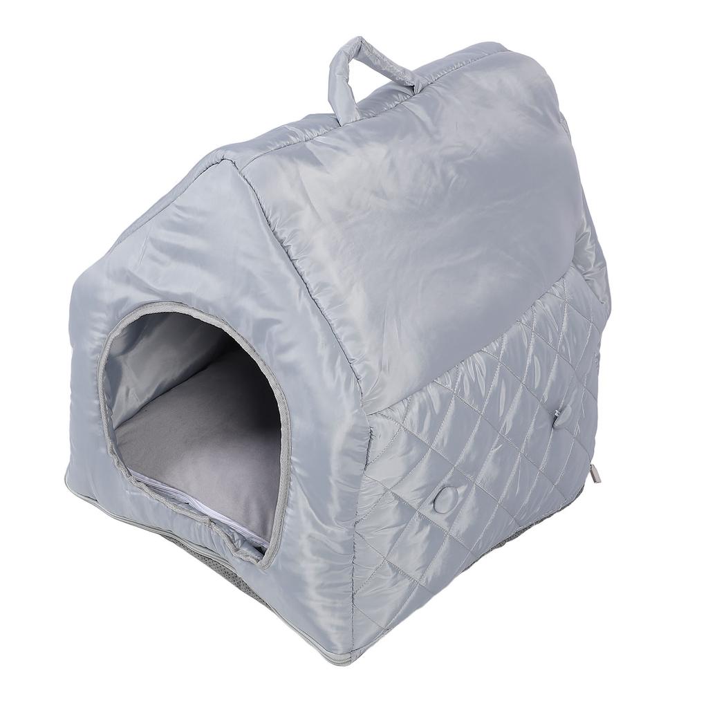 Four Ssons Pet House with Constant Temperature Hting Pad Detachable Washable Cover 35C to 55C Soft Overht Prevention Auto Power Off Cat Cave