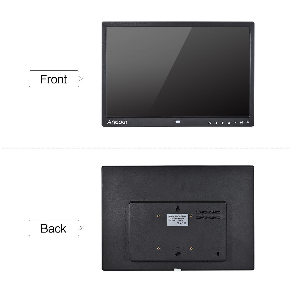 

15-дюймовая цифровая фоторамка HD 1080P с изображением MP3 MP4-плеера + пульт дистанционного управления UK Plug