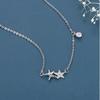 Commuter Simple Ins Wind Little Starfish Pendant 925 Sterling Silver Necklace Women's European and American Fashion Jewelry