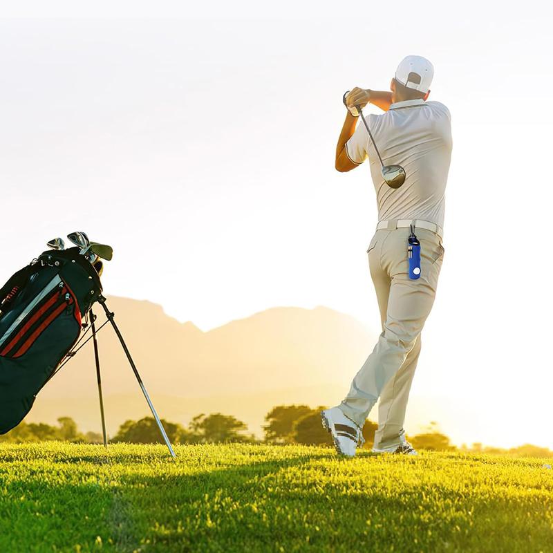 1Pc Golf Tee Holder Neoprene Golf Ball Carry Bag Pouch Golf Ball Holder Keychain Belt Clip Portable Golf Gifts Accessories