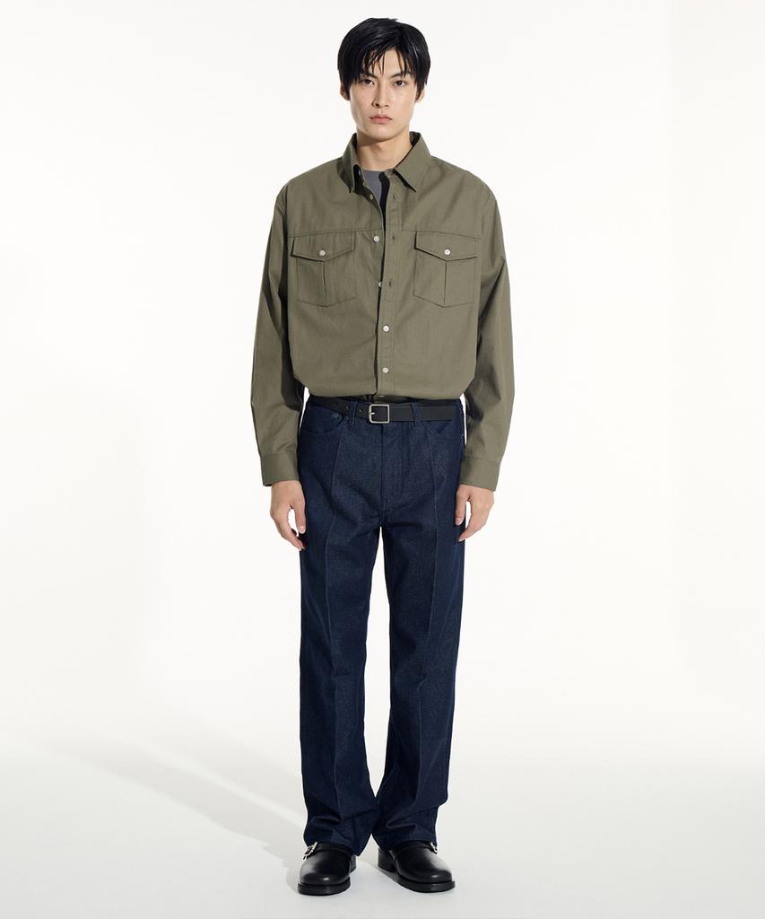 SIECLE Western Pocket Shirt (Khaki)