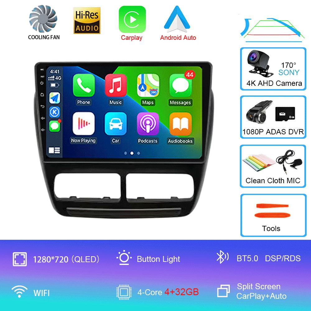 Android 14 Car Radio For Fiat Doblo 2010 - 2015 Multimedia Video Player Navigation Stereo GPS BT Carplay Android Auto 5G WIFI