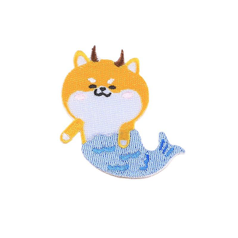 Duoku DIY Cartoon Animal Puppy Embroidery Patch - Self-Adhesive Cloth Accessory