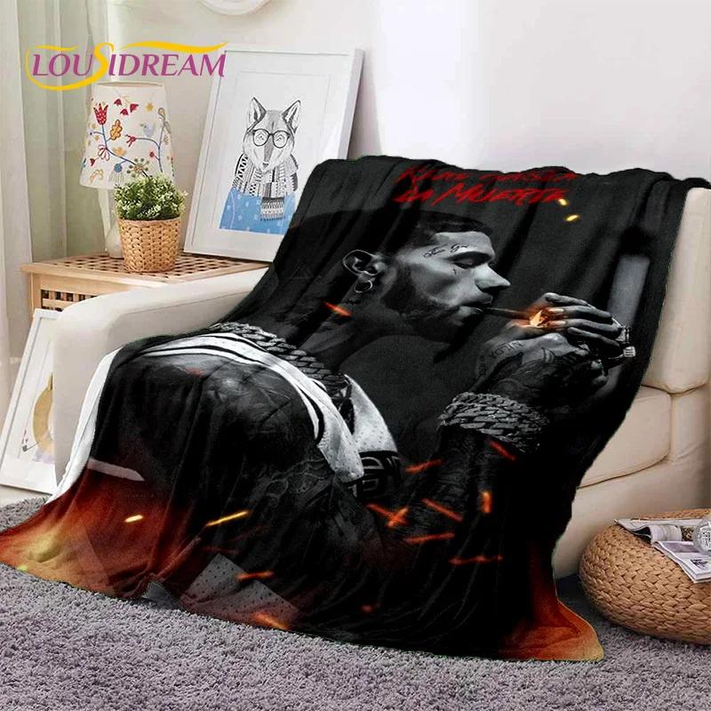 Free Anuel AA Rapper Hip Hop Singer Soft Flannel Blanket for Beds Bedroom Sofa Picnic,Throw Blanket for Outdoor Leisure Nap Gift