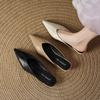 Fashion Shoes Big Size Cover Toe Mules For Women 2025 Ladies' Slippers Loafers Pointed Retro Slides Pointed Toe Loafers Shoes Big Size M