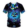 Baby Clothes 3D Print Fun Rubik's Cube Children's Clothing T-Shirt Boys Casual T-Shirt Short Sleeve Children Summer Clothes