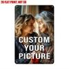 Tin Sign Custom Your Picture Metal Poster   Vintage Retro Wall Decor Personalized Photo Gift for Home Bar Garage Office  Print N