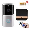 Smart Wireless WIFI Video Doorbell Phone Remote Control Intercom Monitoring Alarm Silver 90?260VUS