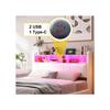 Lit mural - MUVOE - 140x200 - Lin beige - LED - USB Type-C