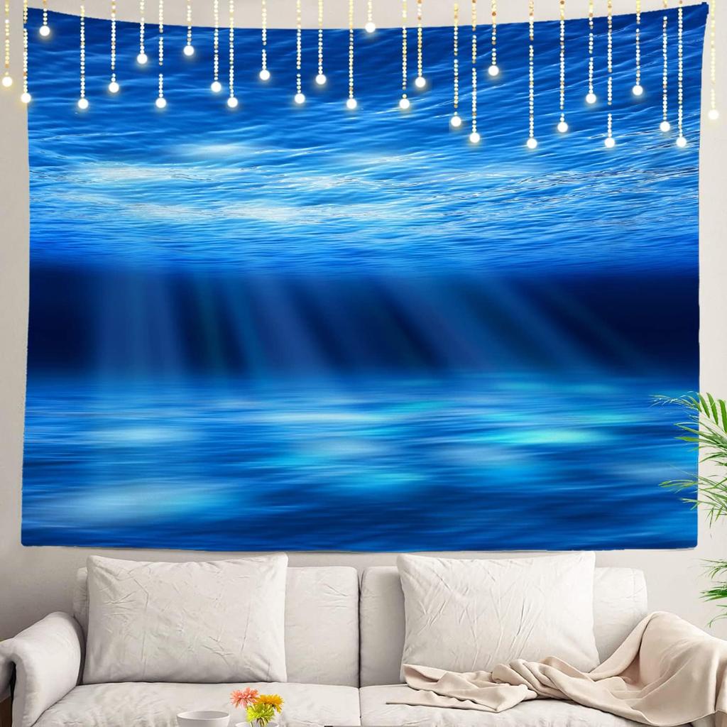 Shrahala Ocean Wave Tapestry Nature Wall Hanging Large Psychedelic Tapestry for Bedroom Living Room Dorm Black and White