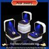 Luxury Octagonal Jewelry Box with LED Light for Rings, Bracelets, Bangles, Stud Earrings, and Necklaces