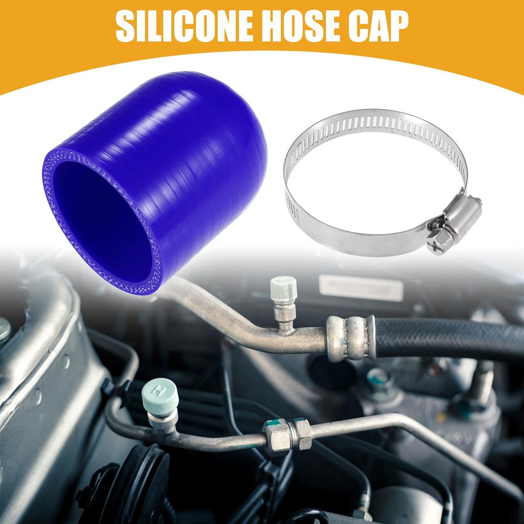 Partuto 1 Set 50mm 1.97" ID Universal Silicone Cap Intake Vacuum Hose End