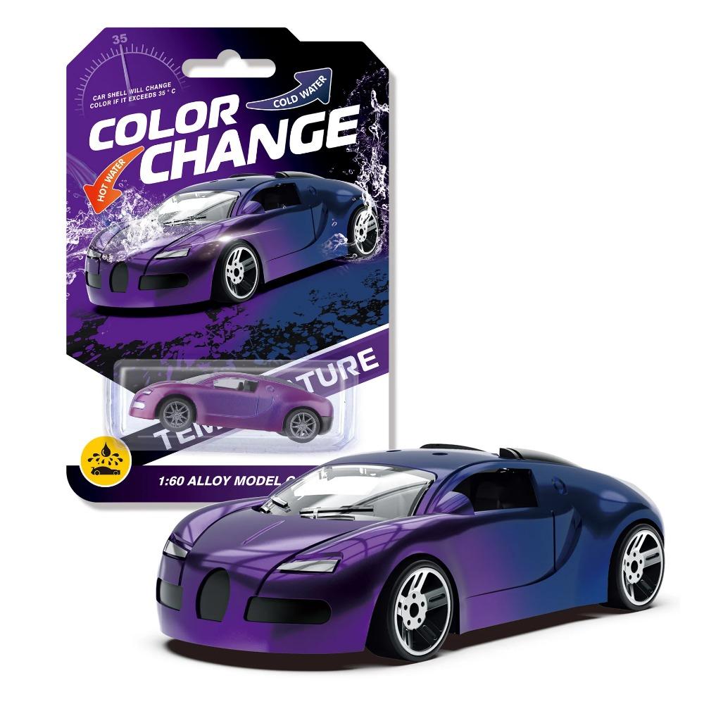1:64 Color Change Alloy Car Toys for Kids Temperature Sensing Inertial Pull Back Mini Racing Cars Model for Boys Children Gifts