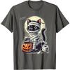 Mummy Black Cat Halloween Graphic Tee Cute Cartoon Kitten Trick Or Treat T-Shirt