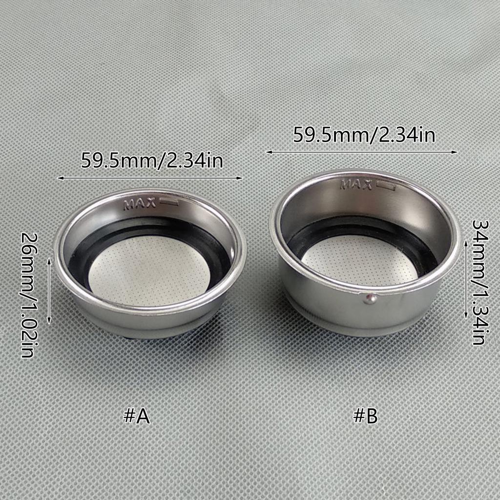 Coffee Filter Basket 51mm Stainless Steel Espresso Powder Holders Professional Coffee Filter for Multiple Machines