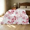Sakura Flannel Blanket Soft, Plush & Warm Throw, Perfect for Home, Dorm, Halloween & Christmas Decor & Daily Use