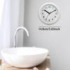 Bathroom Clock Minimalist with Suction Cup Wall Silent for Household Restroom Living Room