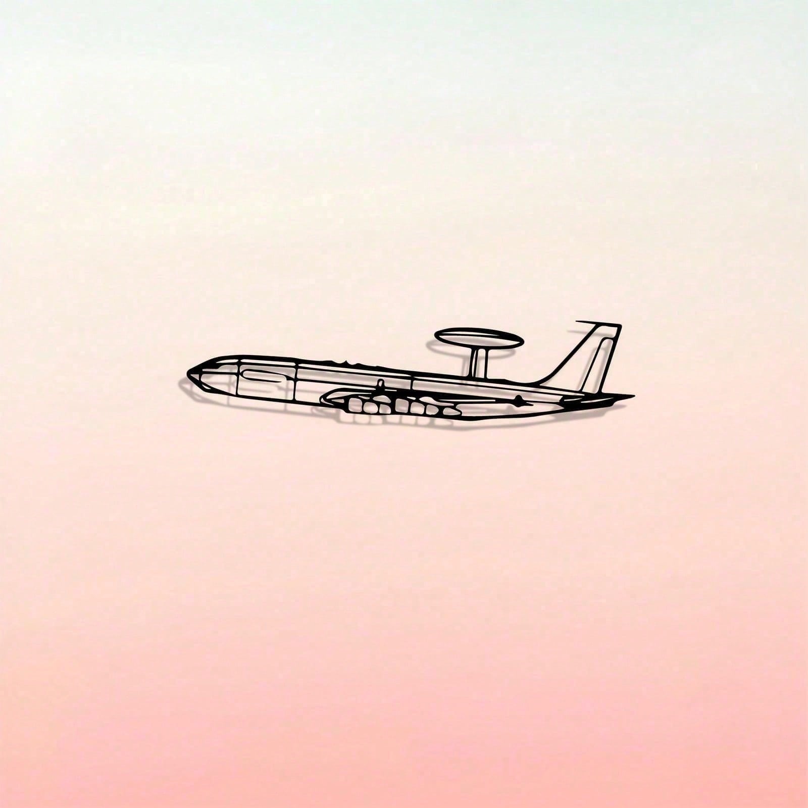 Металлический Арт-объект Самолет для Декора Помещений и Улицы