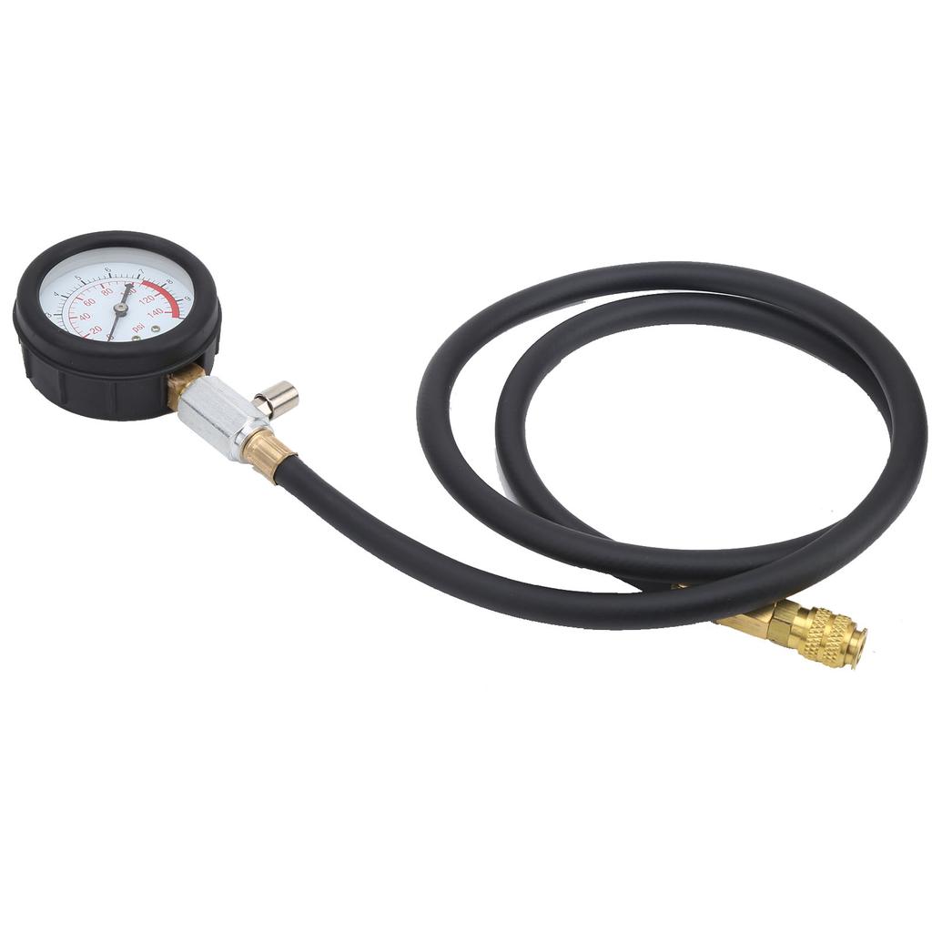 Engine Oil Pressure Test Tool Kit Tester Gauge with Toolbox Low Oil Warning with 90 degrees Coupling Adapter