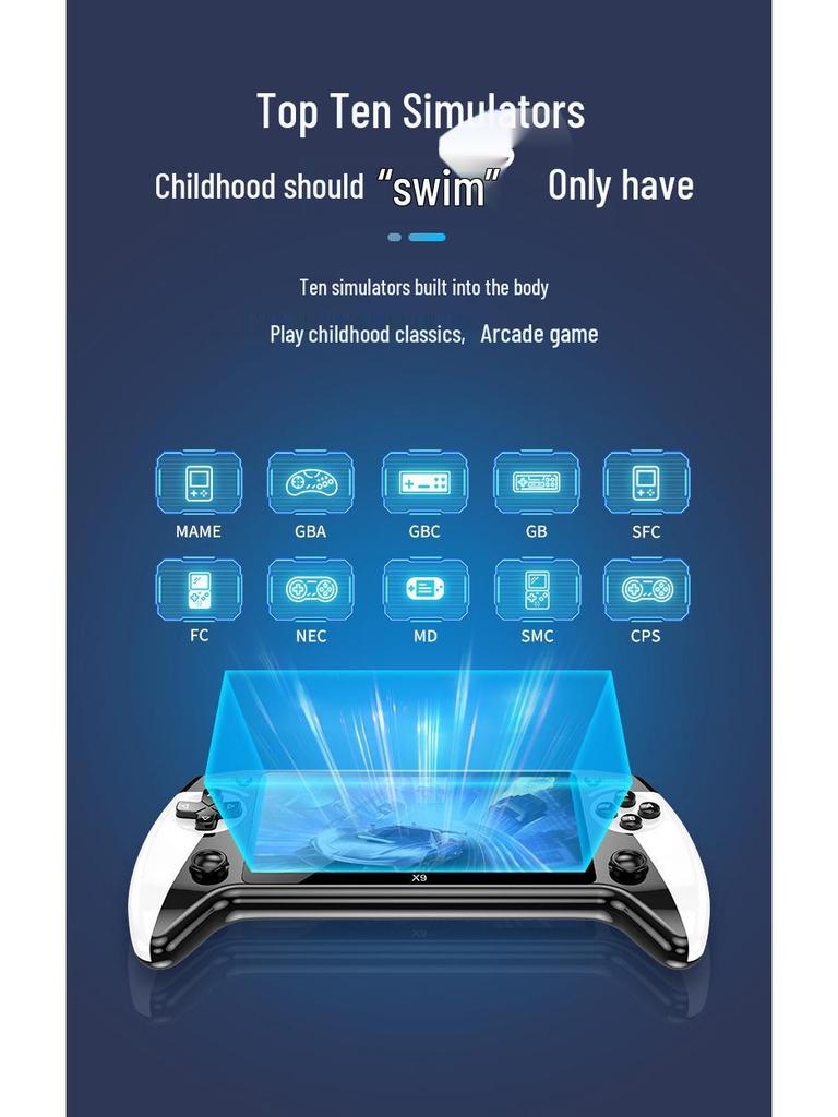 Dual Joystick Nostalgic Retro Handheld Game Console - PSP x95 with 1-inch HD Screen