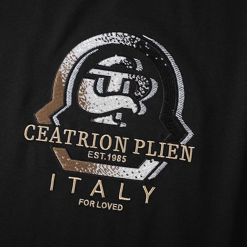 Dibenze Men's Plus Size Summer Silk Blend Short-Sleeve T-Shirt