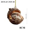 New Chestnut Squirrel Hedgehog Christmas Ornament Christmas Tree Pendant 2D Flat Print Acrylic Pendant
