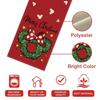 Festive Christmas Table Runner & Placemats Set - Cute Cartoon Print Heat-Resistant Coasters for Party Decor
