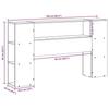 VidaXL Tête de lit avec rangement cire marron 160cm bois massif de pin, tête de lit en bois, tête de lit avec rangement, 855626