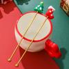 1Pcs Stainless Steel Stirring Sticks Christmas Decorative Drink Stirrers for Coffee Tea and Cocktail for Party and Bar Use