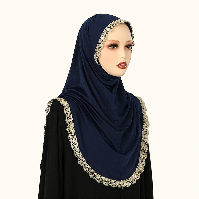 Muslim Islamic Jersey Modal Hijab Scarf Instant Hijabs Headscarves for Women Long Scarves Head Wrap Shawl Bonnet Hijab Femme